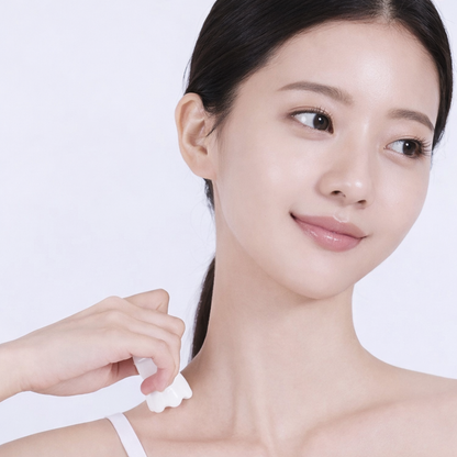 Premium Ring Gua Sha Massage Tool, Natural Ceramic, Face & Body Multi-Use Massager