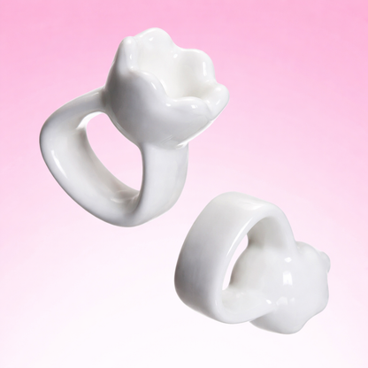 Premium Ring Gua Sha Massage Tool, Natural Ceramic, Face & Body Multi-Use Massager
