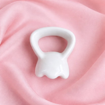 Premium Ring Gua Sha Massage Tool, Natural Ceramic, Face & Body Multi-Use Massager